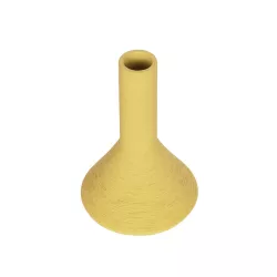 Artificial Garden GRENADA 21281 Διακοσμητικό Κεραμικό Βάζo Κίτρινο Π13 x Μ13 x Υ20cm