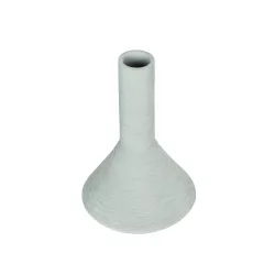 Artificial Garden TANAH 21282 Διακοσμητικό Κεραμικό Βάζo Γκρι Π13 x Μ13 x Υ20cm