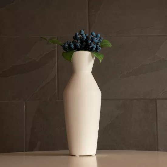 Artificial Garden MALVINA 21285 Διακοσμητικό Κεραμικό Βάζo Λευκό Π10 x Μ10 x Υ24cm Artificial Garden MALVINA 21285 Διακοσμητικό Κεραμικό Βάζo Λευκό Π10 x Μ10 x Υ24cm