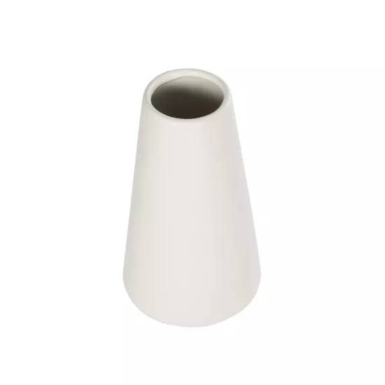 Artificial Garden CONSOLI 21287 Διακοσμητική Κεραμική Βάζο Μπεζ Μ14 x Π14 x Υ25cm