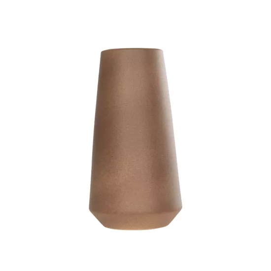 Artificial Garden PORTO 21288 Διακοσμητική Κεραμική Βάζο Καφέ Μ11 x Π11 x Υ20cm