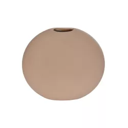 Artificial Garden LANZAROTE 21290 Διακοσμητικό Κεραμικό Βάζo Καφέ Π15 x Μ15 x Υ14cm