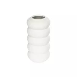 Artificial Garden NOUVEAU 21293 Διακοσμητικό Κεραμικό Βάζo Λευκό Π8 x Μ8 x Υ16cm