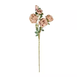Artificial Garden OLD PINK ROSE BRANCH 21304 Τεχνητό Διακοσμητικό Κλαδί Τριαντάφυλλα Ροζ Y82cm
