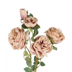 Artificial Garden OLD PINK ROSE BRANCH 21304 Τεχνητό Διακοσμητικό Κλαδί Τριαντάφυλλα Ροζ Y82cm