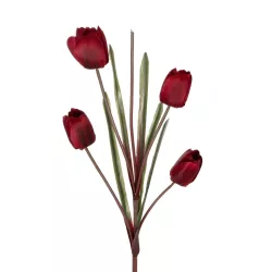 Artificial Garden RED TULIP BRANCH 21309 Τεχνητό Διακοσμητικό Κλαδί Κόκκινη Τουλίπα Y100cm