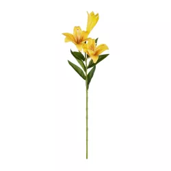 Artificial Garden YELLOW LILY BRANCH 21311 Τεχνητό Διακοσμητικό Κλαδί Κίτρινο Κρίνο Y72cm