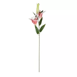Artificial Garden PINK LILY BRANCH 21313 Τεχνητό Διακοσμητικό Κλαδί Ροζ Κρίνο Y106cm