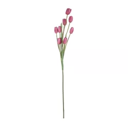 Artificial Garden PINK TULIP BRANCH 21319 Τεχνητό Διακοσμητικό Κλαδί Ροζ Τουλίπα Y92cm