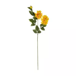 Artificial Garden ORANGE DHALIA BRANCH 21324 Τεχνητό Διακοσμητικό Πορτοκαλί Κλαδί Ντάλια Y115cm