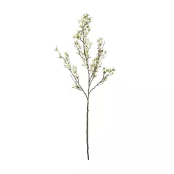 Artificial Garden WHITE FORSYTHIA BRANCH 21326 Τεχνητό Διακοσμητικό Λευκό Κλαδί Φορσύθιας Y83cm