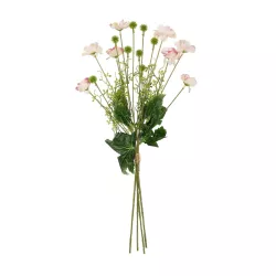 Artificial Garden PINK CANAION FLOWER BOUQUET 21327 Τεχνητό Διακοσμητικό Μπουκέτο Ροζ Κάννα Y60cm