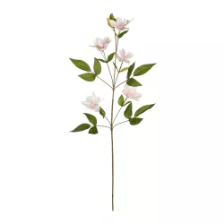 Artificial Garden PALE PINK CLEMANTIS BRANCH 21332 Τεχνητό Διακοσμητικό Κλαδί Ροζ Κλημεντίνα Y80cm