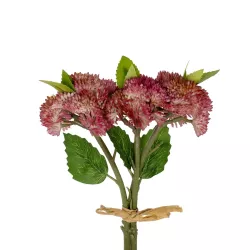 Artificial Garden HOT PINK SEDUM BOUQUET 21347 Τεχνητό Διακοσμητικό Μπουκέτο Ροζ Σέδο Y30cm