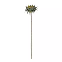 Artificial Garden GREEN SUNFLOWER BRANCH 21378 Τεχνητό Διακοσμητικό Κλαδί Ηλιοτρόπιο Πράσινο Y60cm