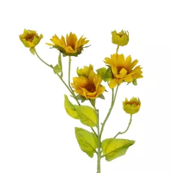 Artificial Garden YELLOW SUNFLOWER BRANCH 21379 Τεχνητό Διακοσμητικό Κλαδί Ηλιοτρόπιο Κίτρινο Y72cm
