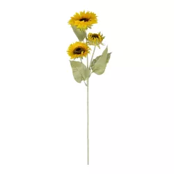 Artificial Garden YELLOW SUNFLOWER BRANCH 21380 Τεχνητό Διακοσμητικό Κλαδί Ηλιοτρόπιο Κίτρινο Y90cm