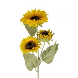 Artificial Garden YELLOW SUNFLOWER BRANCH 21380 Τεχνητό Διακοσμητικό Κλαδί Ηλιοτρόπιο Κίτρινο Y90cm