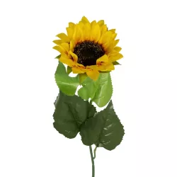 Artificial Garden YELLOW SUNFLOWER BRANCH 21381 Τεχνητό Διακοσμητικό Κλαδί Ηλιοτρόπιο Κίτρινο Y62cm