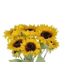 Artificial Garden YELLOW SUNFLOWER BRANCH 21382 Τεχνητό Διακοσμητικό Κλαδί Ηλιοτρόπιο Κίτρινο Y55cm