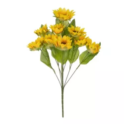 Artificial Garden YELLOW SUNFLOWER BRANCH 21383 Τεχνητό Διακοσμητικό Κλαδί Ηλιοτρόπιο Κίτρινο Y49cm