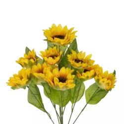 Artificial Garden YELLOW SUNFLOWER BRANCH 21383 Τεχνητό Διακοσμητικό Κλαδί Ηλιοτρόπιο Κίτρινο Y49cm