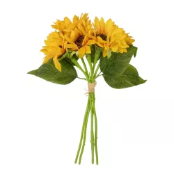 Artificial Garden YELLOW SUNFLOWER BRANCH 21385 Τεχνητό Διακοσμητικό Μπουκέτο Ηλιοτρόπιο Κίτρινο Y36cm