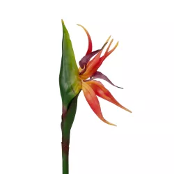 Artificial Garden ORANGE STELIZIA BRANCH 21399 Τεχνητό Διακοσμητικό Κλαδί  Πορτοκαλί Στρελίτζια Y82cm