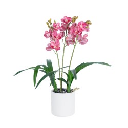 Artificial Garden PINK CHERRY CYMBIDIUM 21402 Διακοσμητικό Φυτό Φούξια Κυμβίδιο Υ60cm