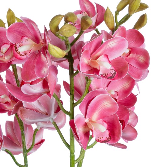 Artificial Garden PINK CHERRY CYMBIDIUM 21402 Διακοσμητικό Φυτό Φούξια Κυμβίδιο Υ60cm