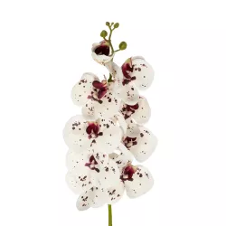 Artificial Garden WHITE ORCHID BRANCH 21406 Τεχνητό Διακοσμητικό Κλαδί Λευκή Ορχιδέα Y95cm
