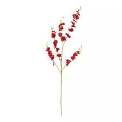 Artificial Garden RED DANCE ORCHID BRANCH 21413 Τεχνητό Διακοσμητικό Κλαδί Κόκκινη Ορχιδέα Y90cm