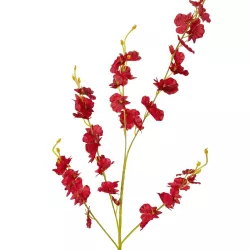 Artificial Garden RED DANCE ORCHID BRANCH 21413 Τεχνητό Διακοσμητικό Κλαδί Κόκκινη Ορχιδέα Y90cm