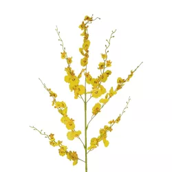 Artificial Garden YELLOW DANCE ORCHID BRANCH 21414 Τεχνητό Διακοσμητικό Κλαδί Κίτρινη Ορχιδέα Y110cm