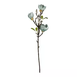 Artificial Garden BLUE MAGNOLIA BRANCH 21418 Τεχνητό Διακοσμητικό Κλαδί Μπλε Μανόλια Y72cm