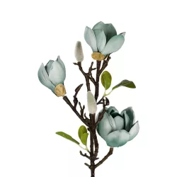 Artificial Garden BLUE MAGNOLIA BRANCH 21418 Τεχνητό Διακοσμητικό Κλαδί Μπλε Μανόλια Y72cm