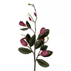 Artificial Garden DARK PING MAGNOLIA BRANCH 21421 Τεχνητό Διακοσμητικό Κλαδί Ροζ Μανόλια Y120cm