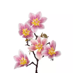 Artificial Garden PING MAGNOLIA BRANCH 21424 Τεχνητό Διακοσμητικό Κλαδί Ροζ Μανόλια Y57cm