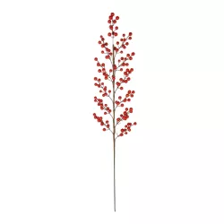 Artificial Garden RED BERRIES FRUIT BRANCH 21440 Τεχνητό Διακοσμητικό Κλαδί Κόκκινο Γκί Y96cm