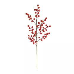 Artificial Garden RED BERRIES FRUIT BRANCH 21441 Τεχνητό Διακοσμητικό Κλαδί Κόκκινο Γκί Y66cm