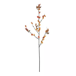 Artificial Garden ORANGE BERRIES FRUIT BRANCH 21444 Τεχνητό Διακοσμητικό Κλαδί Πορτοκαλί Γκί Y94cm