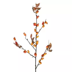 Artificial Garden ORANGE BERRIES FRUIT BRANCH 21444 Τεχνητό Διακοσμητικό Κλαδί Πορτοκαλί Γκί Y94cm