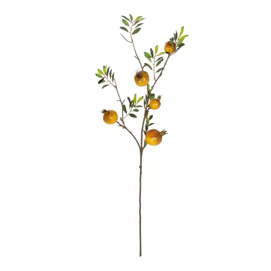 Artificial Garden YELLOW POMEGRANATE FRUIT BRANCH 21445 Τεχνητό Διακοσμητικό Κίτρινη Κλαδί Ροδιά Y85cm Artificial Garden YELLOW POMEGRANATE FRUIT BRANCH 21445 Τεχνητό Διακοσμητικό Κίτρινη Κλαδί Ροδιά Y85cm