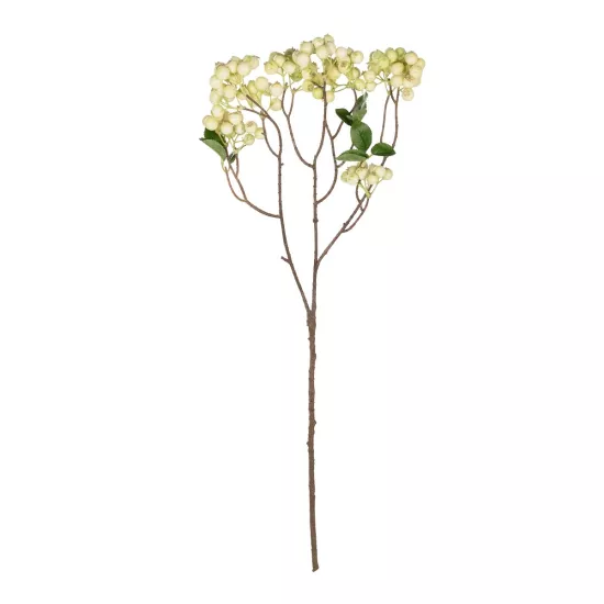 Artificial Garden WHITE BERRIES FRUIT BRANCH 21446 Τεχνητό Διακοσμητικό Κλαδί Λευκό Γκί Y71cm Artificial Garden WHITE BERRIES FRUIT BRANCH 21446 Τεχνητό Διακοσμητικό Κλαδί Λευκό Γκί Y71cm