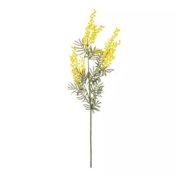 Artificial Garden YELLOW MIMOSA FRUIT BRANCH 21451 Τεχνητό Διακοσμητικό Κλαδί Κίτρινη Μιμόζα Y76cm