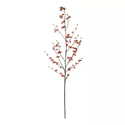 Artificial Garden RED CHERRY BLOSSOM BRANCH 21455 Τεχνητό Διακοσμητικό Κλαδί Κόκκινης Κερασίας Y110cm