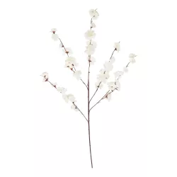Artificial Garden WHITE GUAXIA FLOWER BRANCH 21456 Τεχνητό Διακοσμητικό Κλαδί Λευκή Γκουάβα Y100cm
