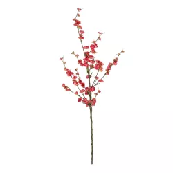 Artificial Garden CHINESE RED PLUM BLOSSOM BRANCH 21459 Τεχνητό Διακοσμητικό Κλαδί Κόκκινης Κερασίας Y113cm