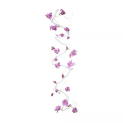 Artificial Garden MAGNOLIA FLOWER VINE 21471 Τεχνητό Διακοσμητικό Φυτό Λευκή & Ροζ Μανόλια Μ20 x Π20 x Υ300cm