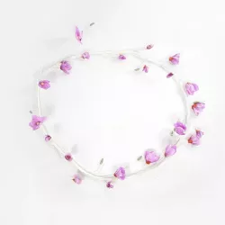 Artificial Garden MAGNOLIA FLOWER VINE 21471 Τεχνητό Διακοσμητικό Φυτό Λευκή & Ροζ Μανόλια Μ20 x Π20 x Υ300cm